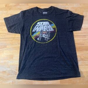 Retro Star Wars graphic T featuring Tie fighter